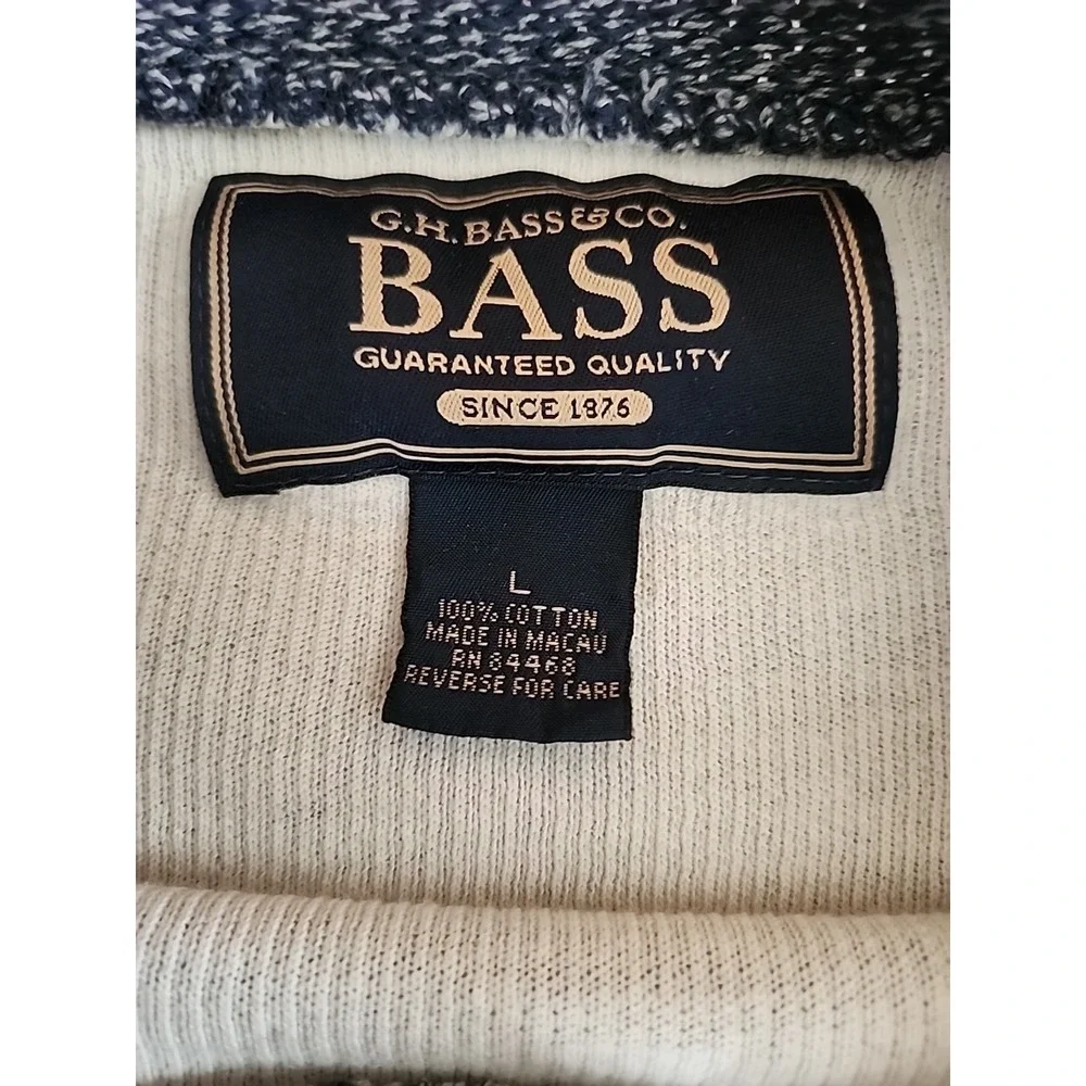 VTG 90s Y2K Roll Neck Sweater Mens Sz L Blue Slouchy Boxy Fisherman Indie Grunge